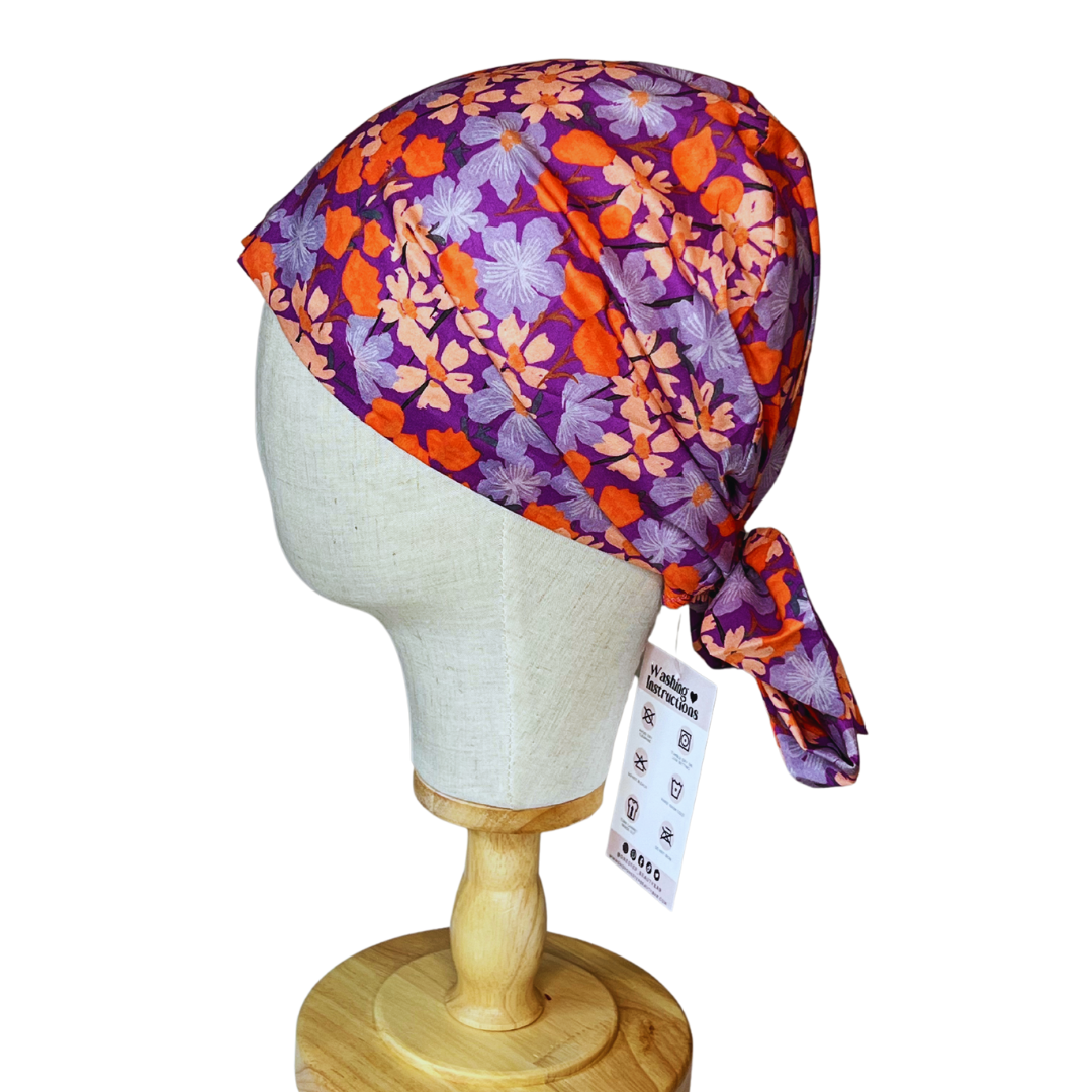 PURPLE FLOWER - BANDANA