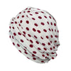 WHITE AND RED - HAIR LOSS TURBAN